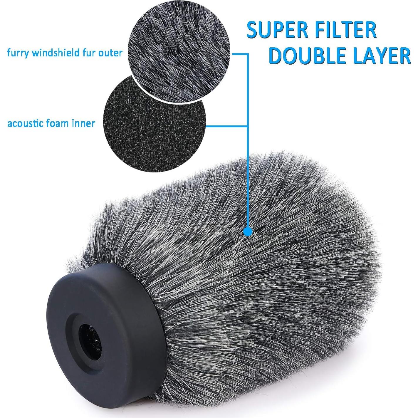 Funda Paraviento YOUSHARES NTG para Micrófono Rode - Gris