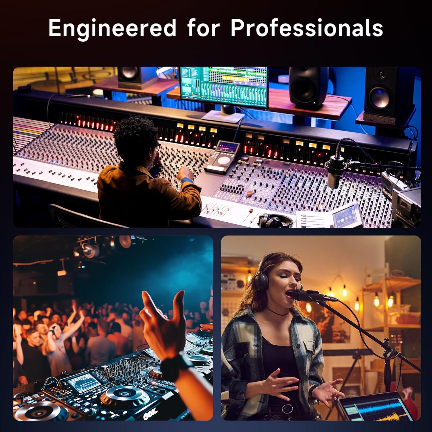 Cable Divisor XLR Balanceado 1.5ft Cable Matters 2 Macho a 1 Hembra