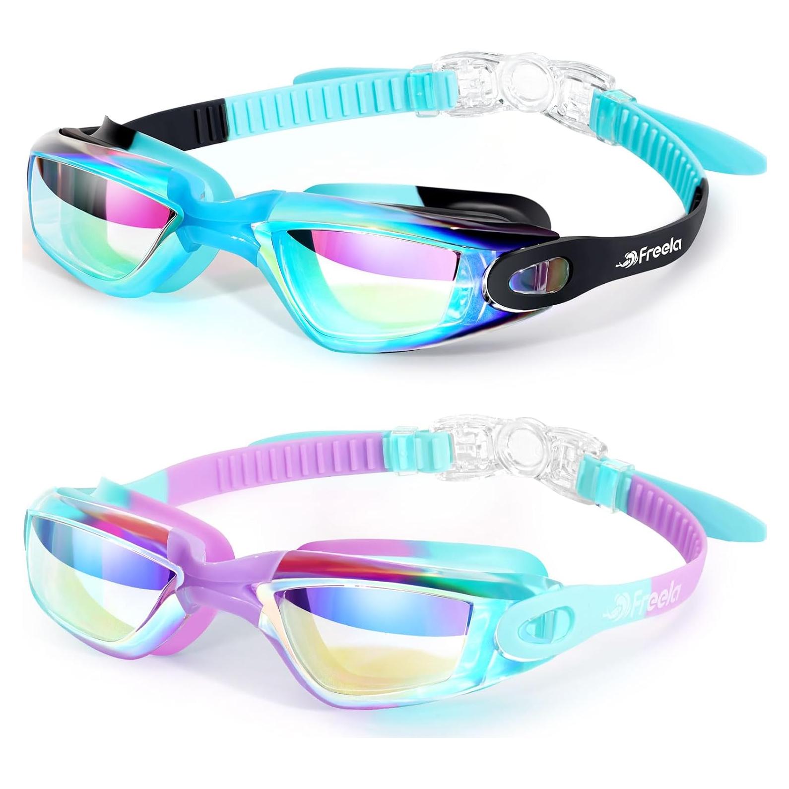 Gafas de natación Freela Kids 2 paquetes antiempañante UV