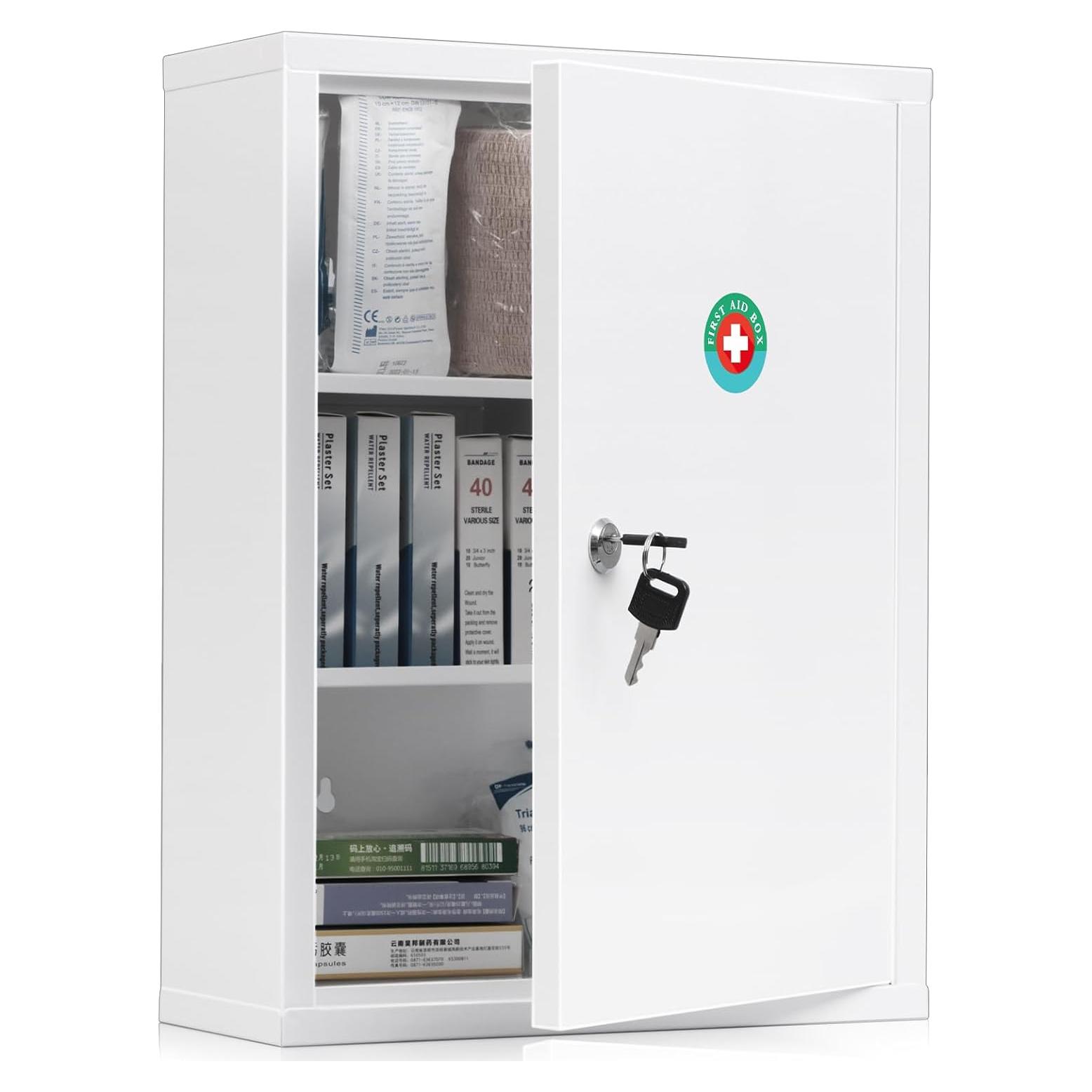 Gabinete de Medicina Montado en Pared KYODOLED 40x30x12 cm Blanco