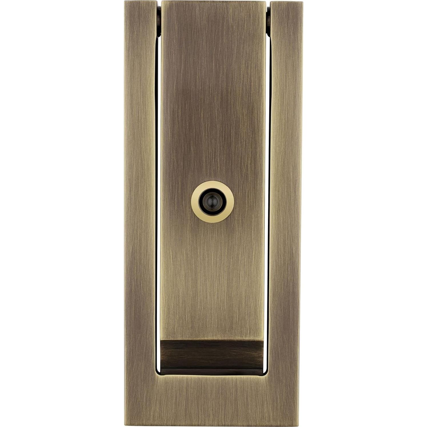 Alicate de puerta Baldwin 0185 Latón Pulido con Visor