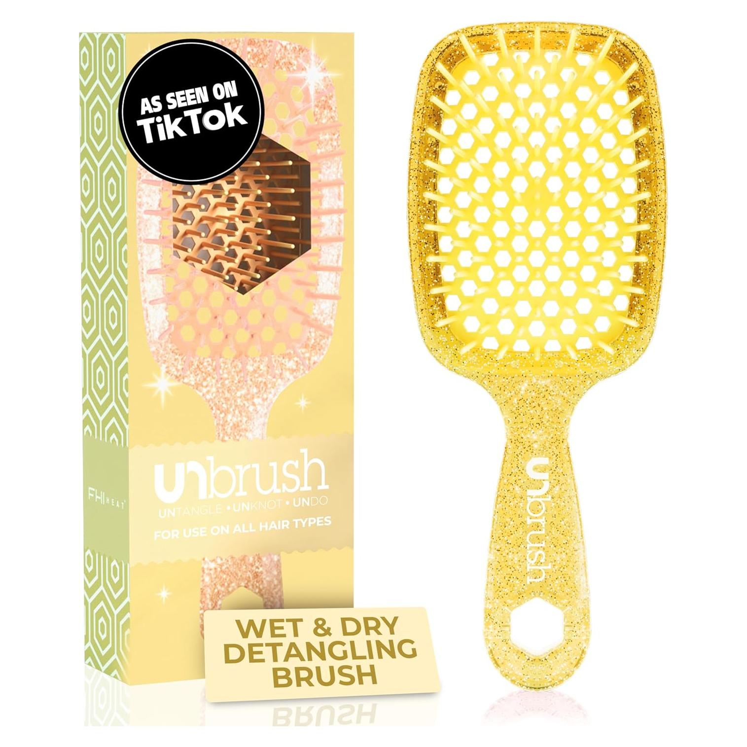 Cepillo Desenredante FHI Heat UNbrush Amarillo Ámbar