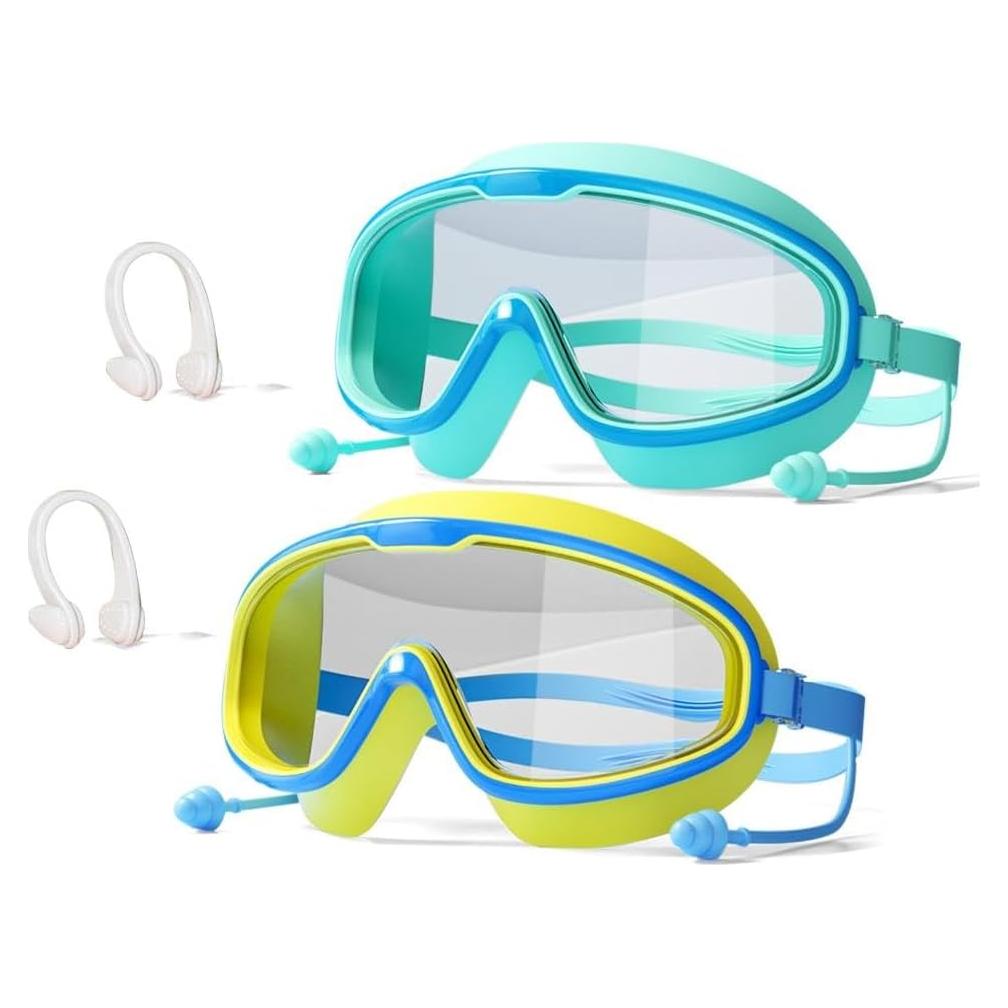 Gafas de Natación Nufelag para Niños 3-14 Años Anti-Niebla
