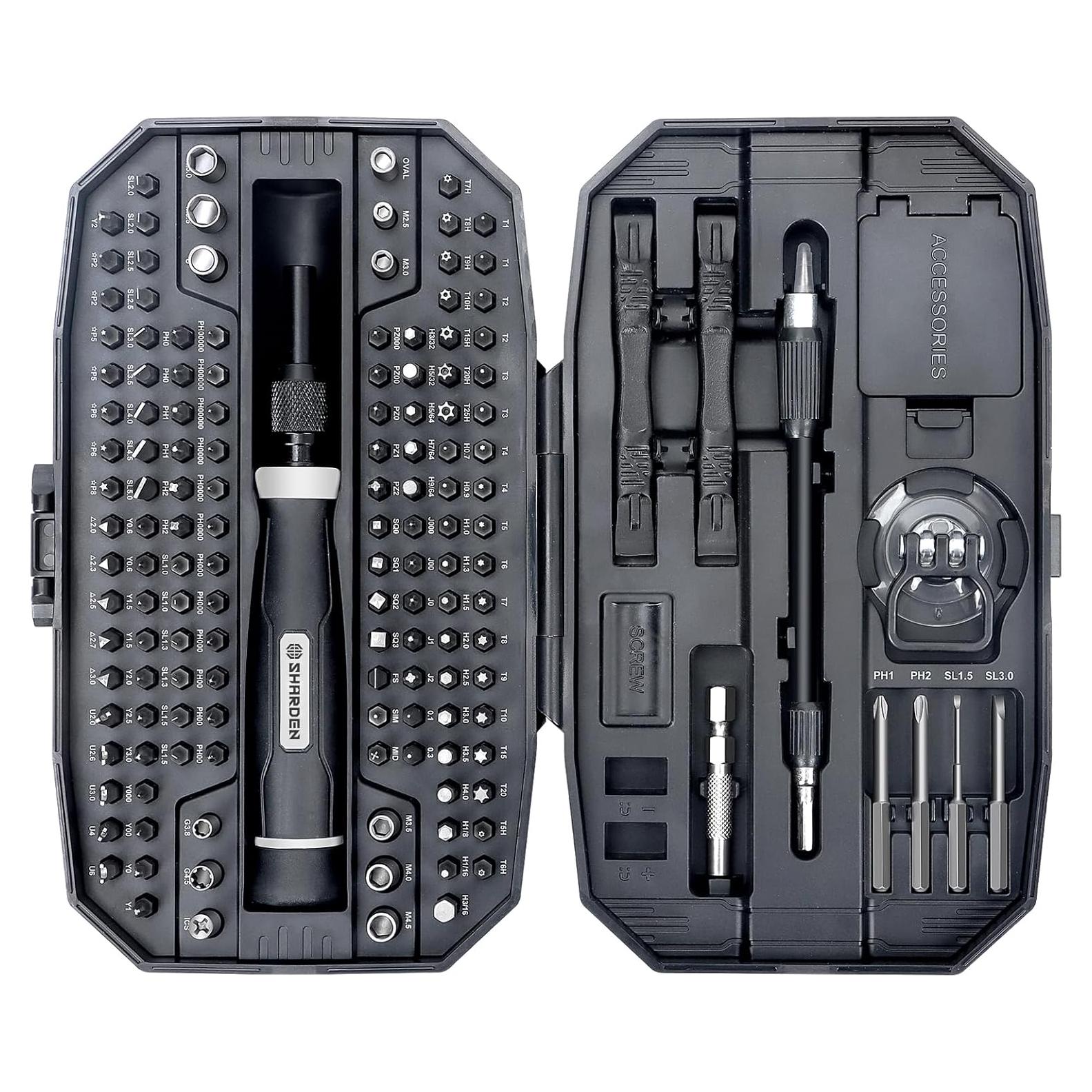 Kit de Destornilladores de Precisión Sharden 153 en 1