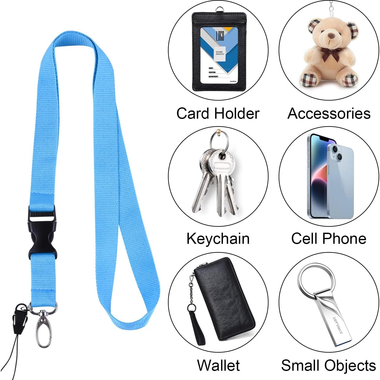 Cinta para el cuello Wisdompro 58 cm, 3 colores, cierre rápido