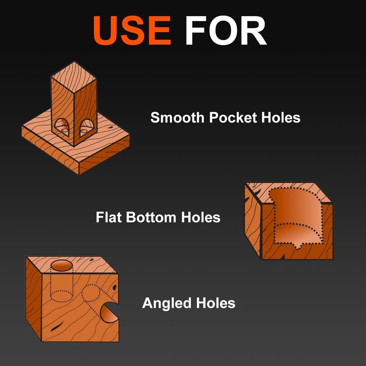Juego de Brocas Forstner COMOWARE 16 Piezas Acero al Carbono