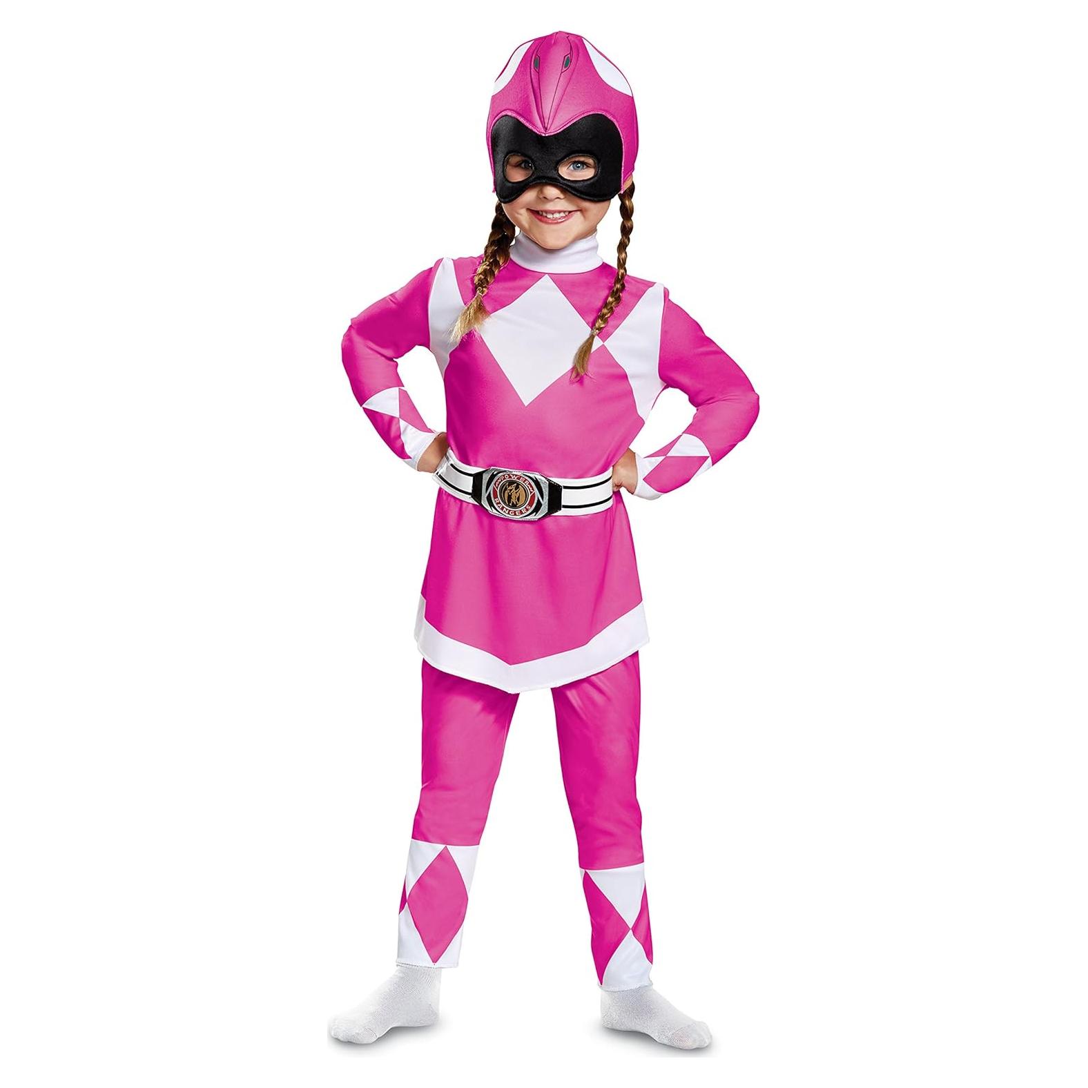 Disfraz de Ranger Rosa Power Rangers Disguise Mediano 3T-4T