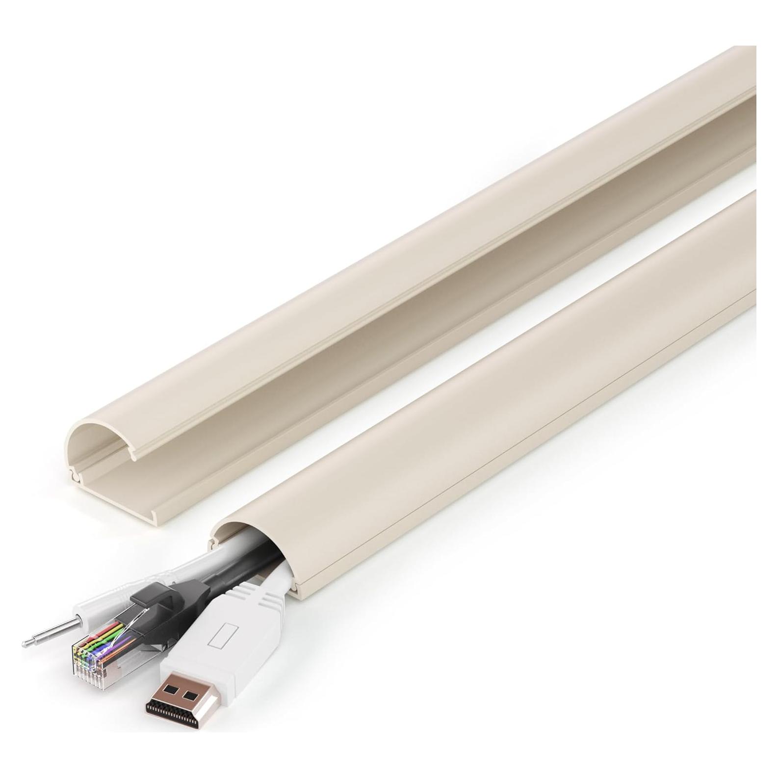 Ocultador de Cables ZhiYo 86cm Beige para 2-4 Cables