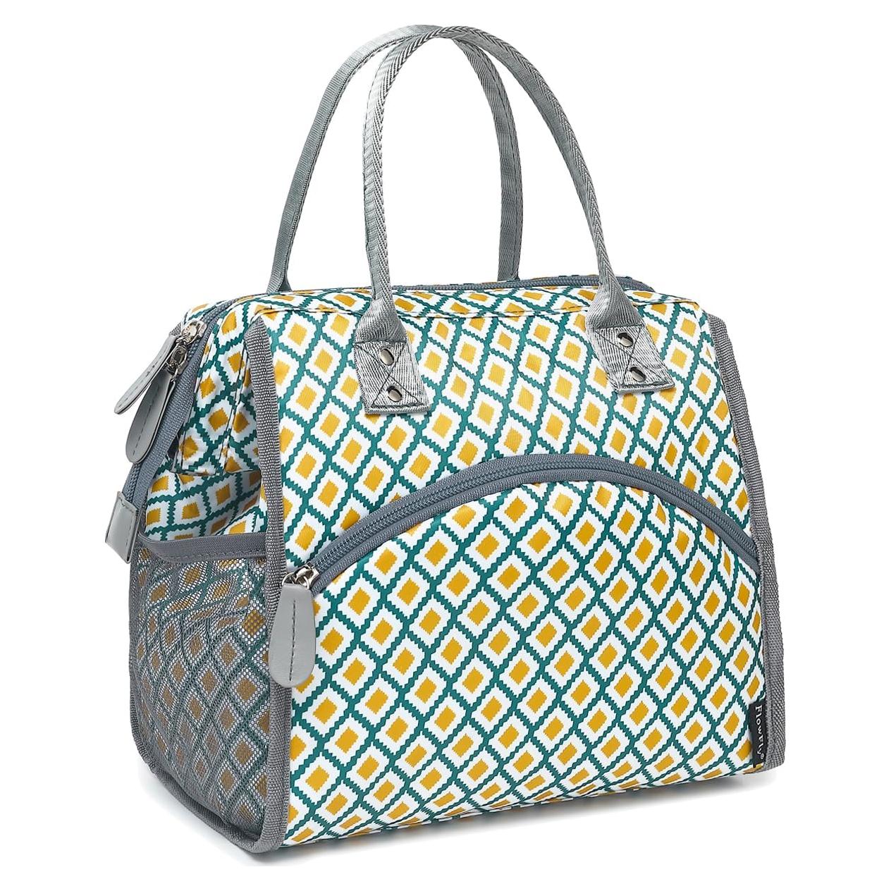 Bolsa Térmica FlowFly Grande para Almuerzo, Resistente al Agua