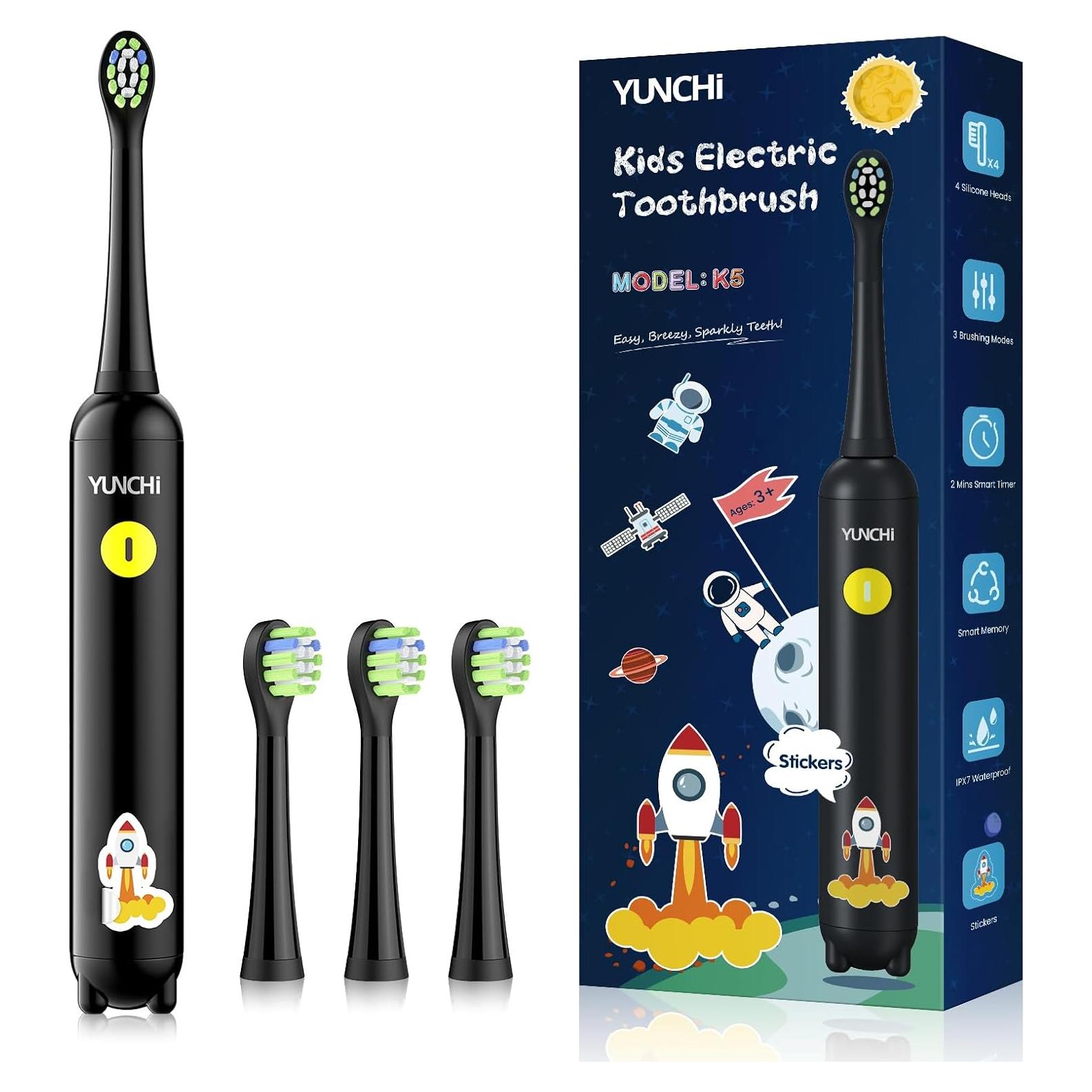 Cepillo de Dientes Eléctrico YUNCHI K5 para Niños Negro