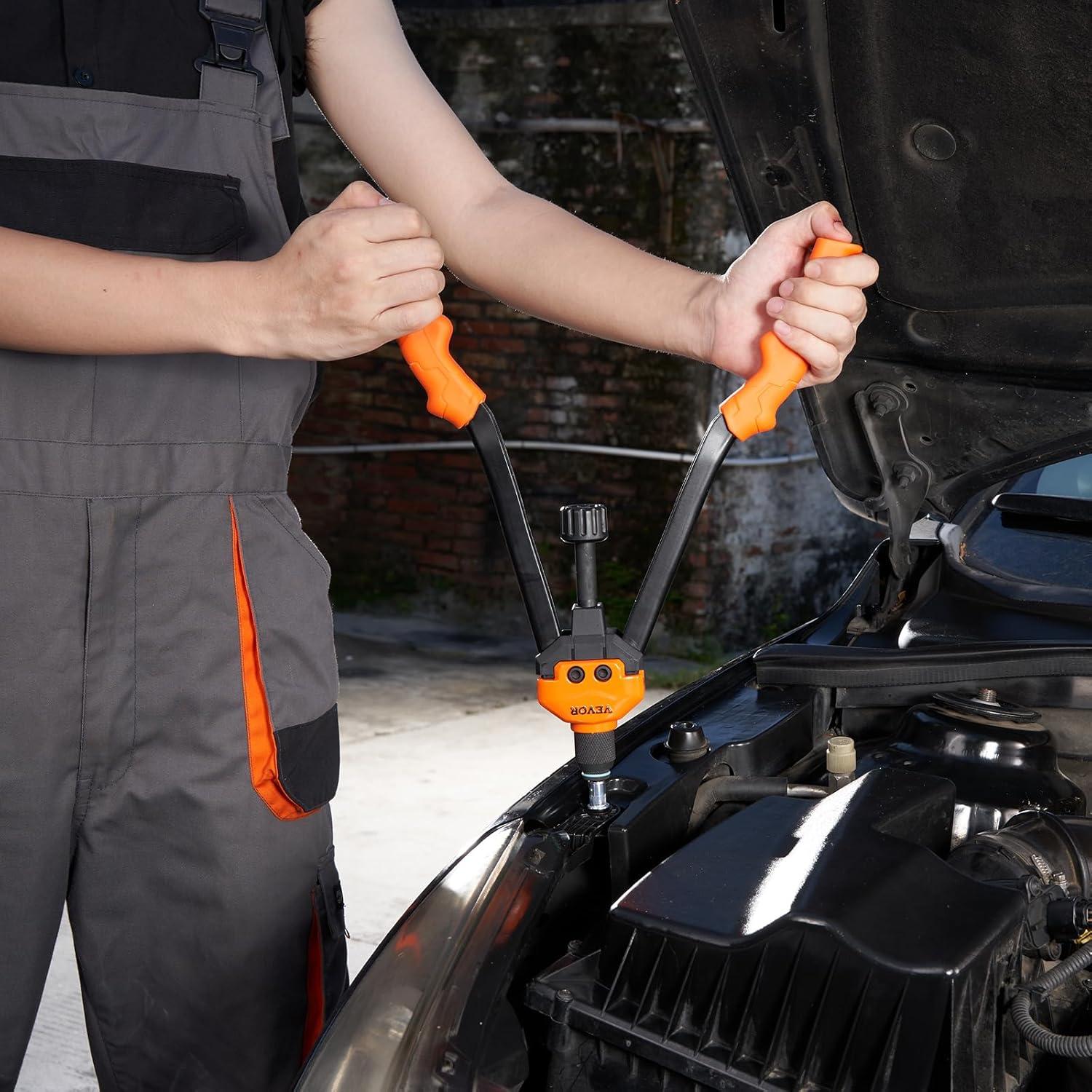 Kit de Herramienta Remachadora VEVOR 16" con 186 Tuercas