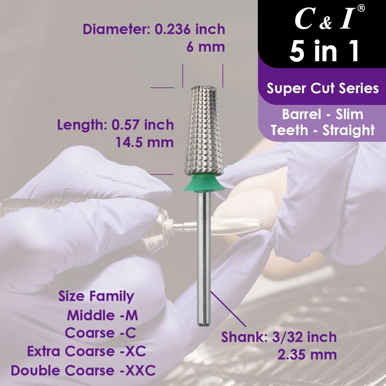 Broca de Uñas 5 en 1 C & I Super Cut Doble Grueso XXC