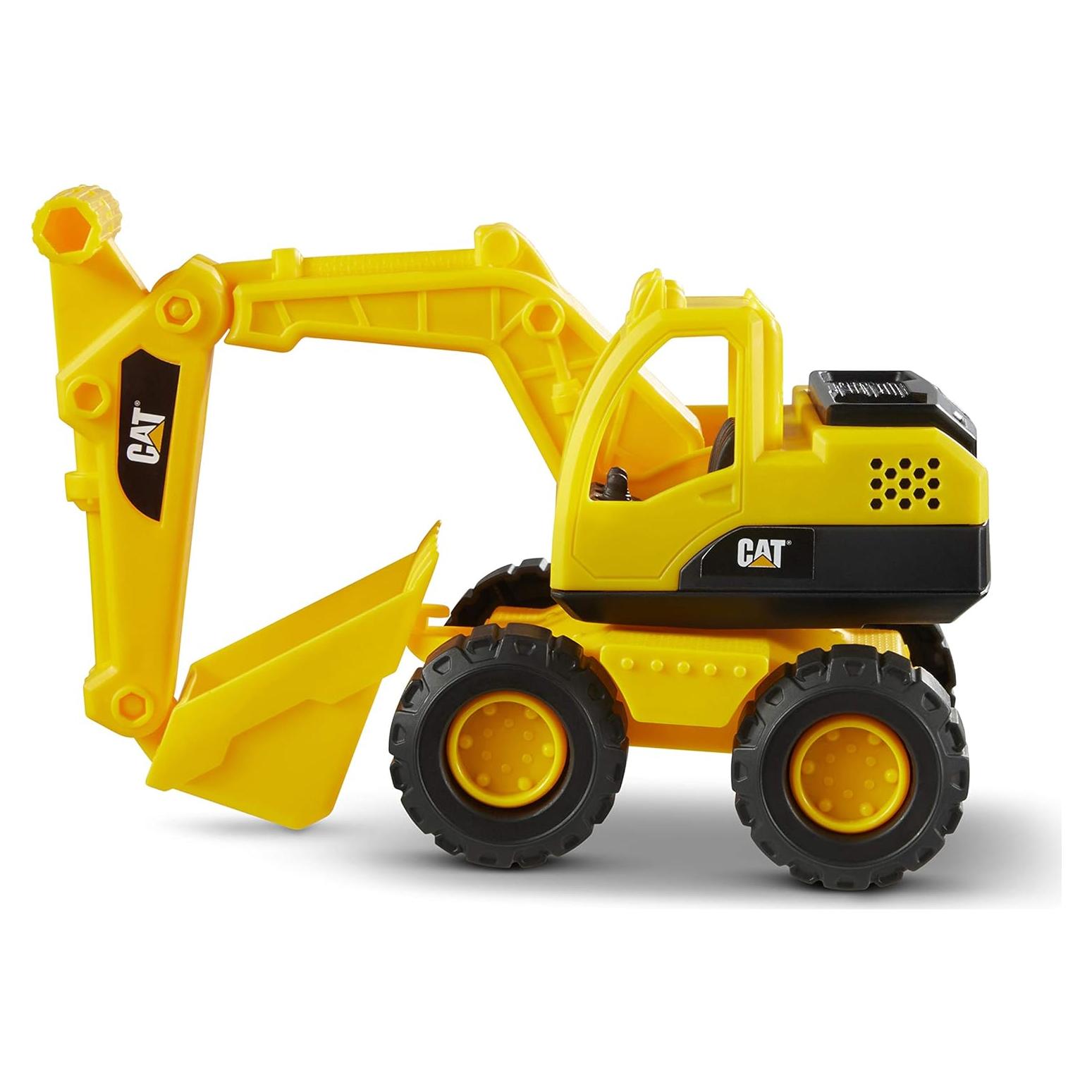 Excavadora de Juguete CAT 25,4 cm Piezas Móviles 2+