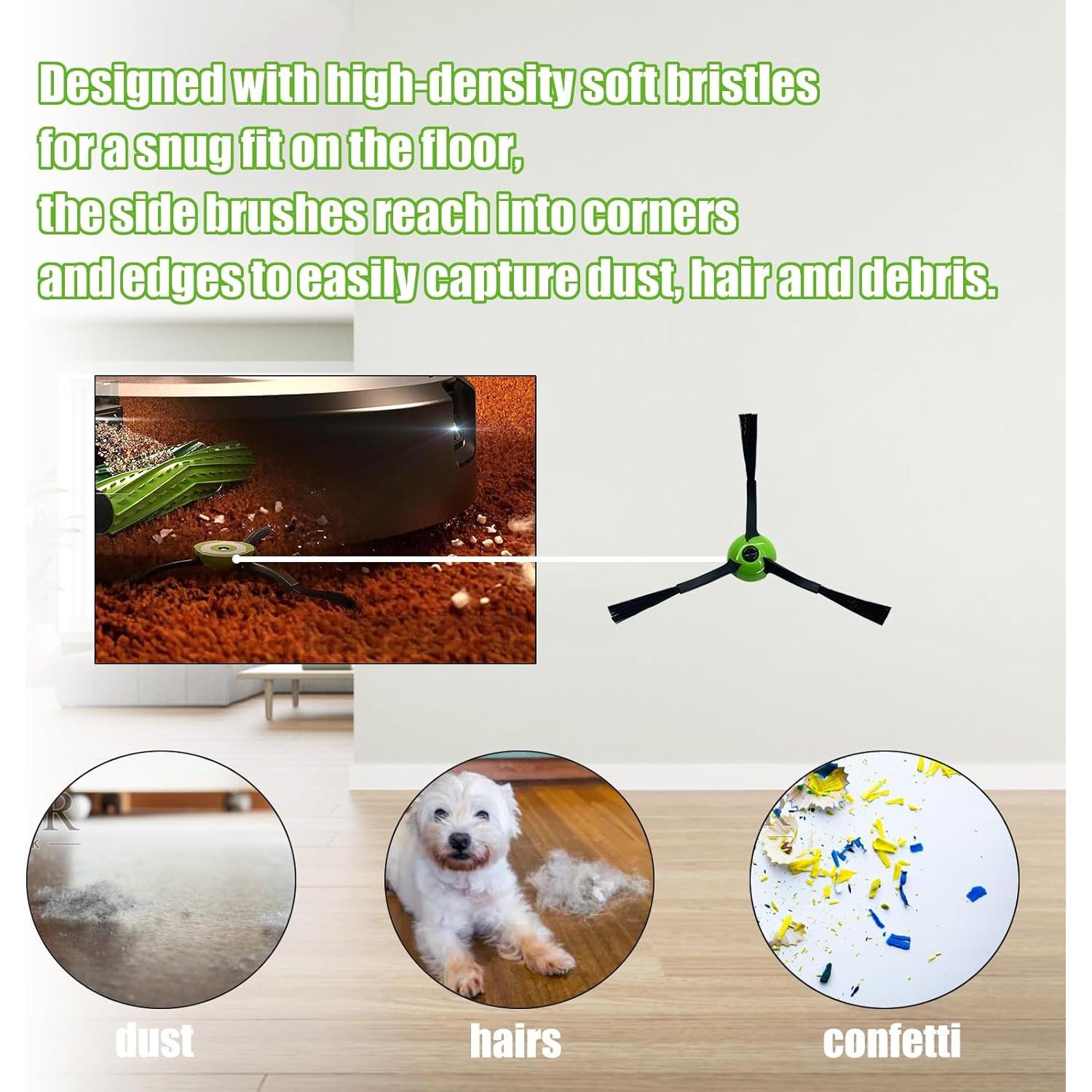 Paquete de 12 Cepillos de Barrido Eifrthe para iRobot Roomba i, e, j Series