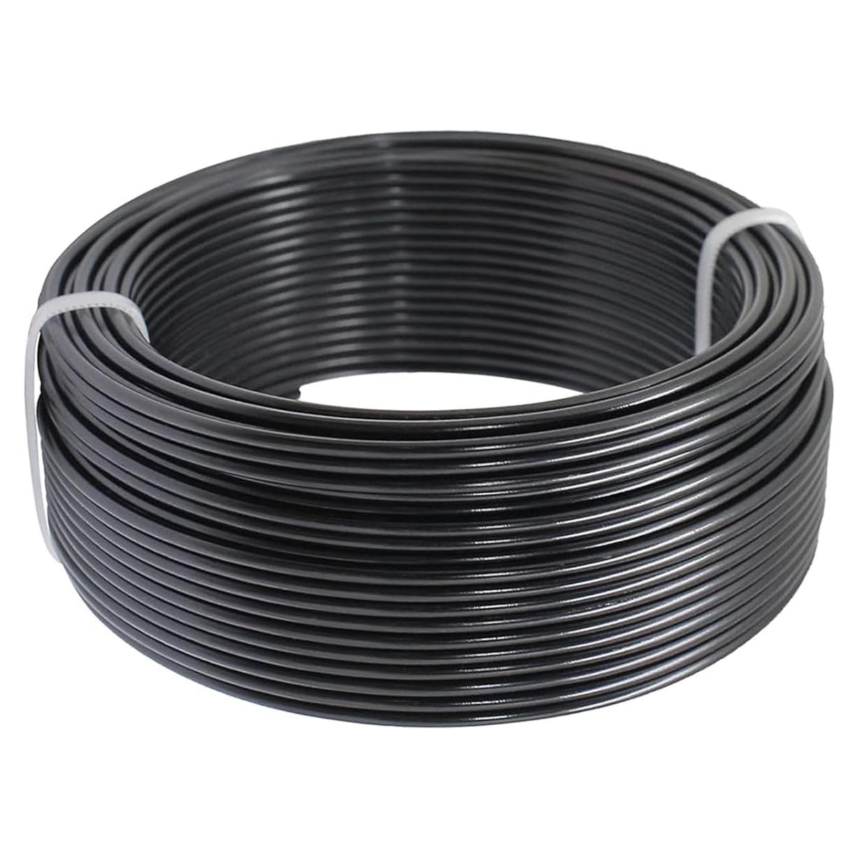 Alambre de Aluminio Flexible 28m 2mm Negro para Manualidades