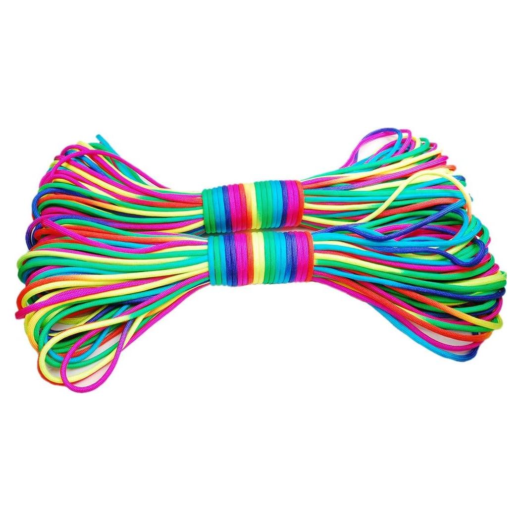 Cuerda Paracord Arcoíris CooBigo 31m 550lb Nylon Outdoor