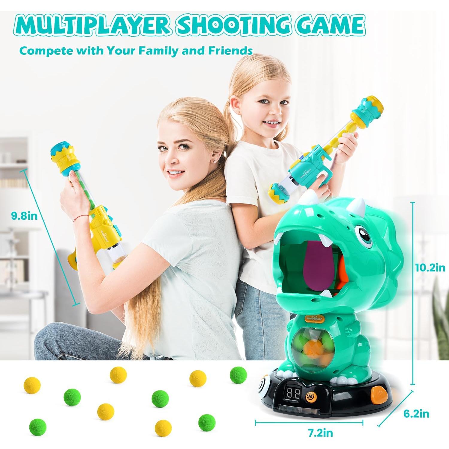 Juguete de Tiro Dinosaurio EagleStone 8808-10Blv con 48 Pelotas