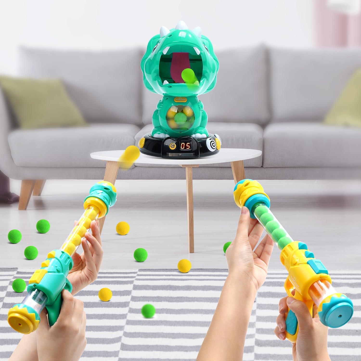 Juguete de Tiro Dinosaurio EagleStone 8808-10Blv con 48 Pelotas