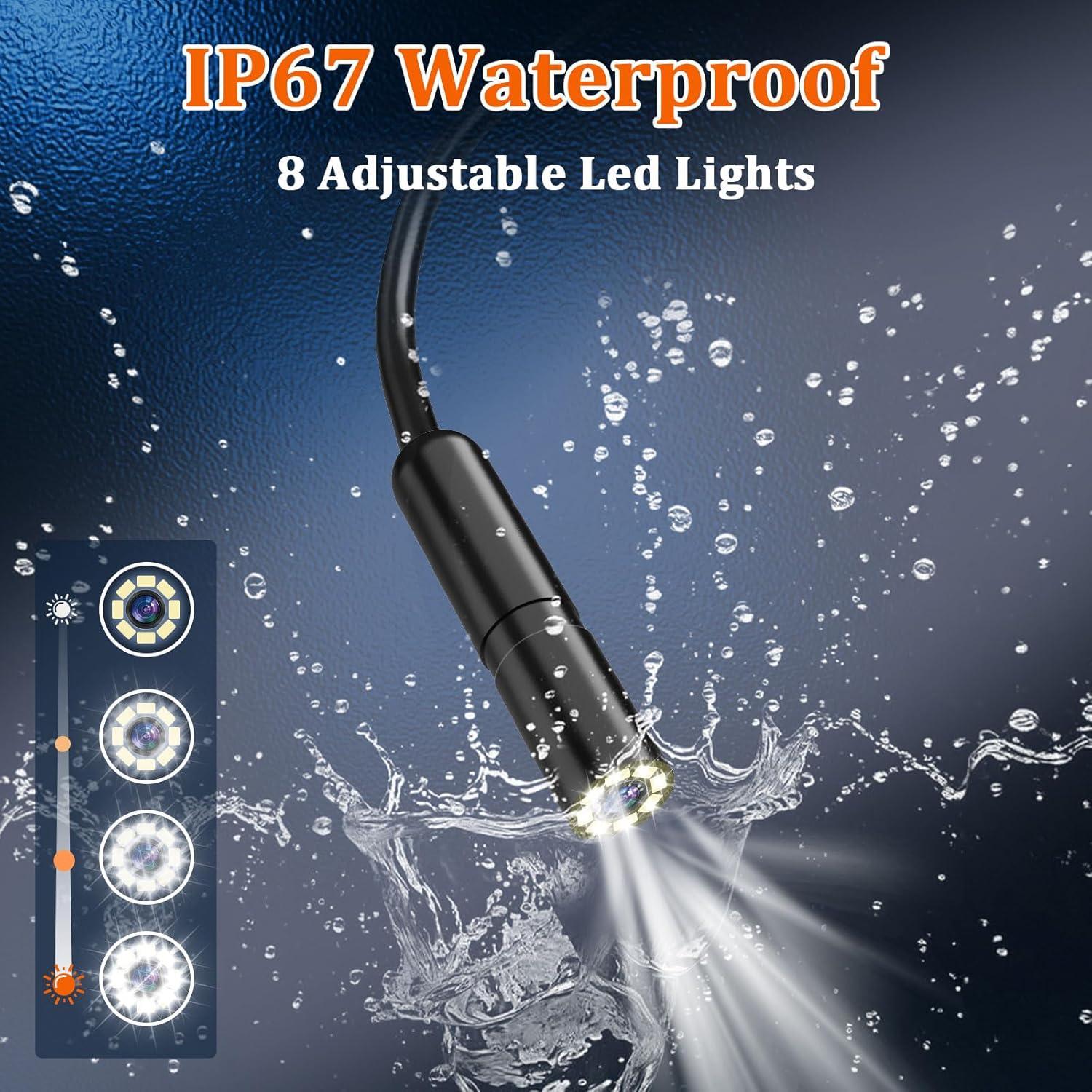 Borescopio Doble Lente Ferdiiz 5m IP67 HD 1920P con Luz