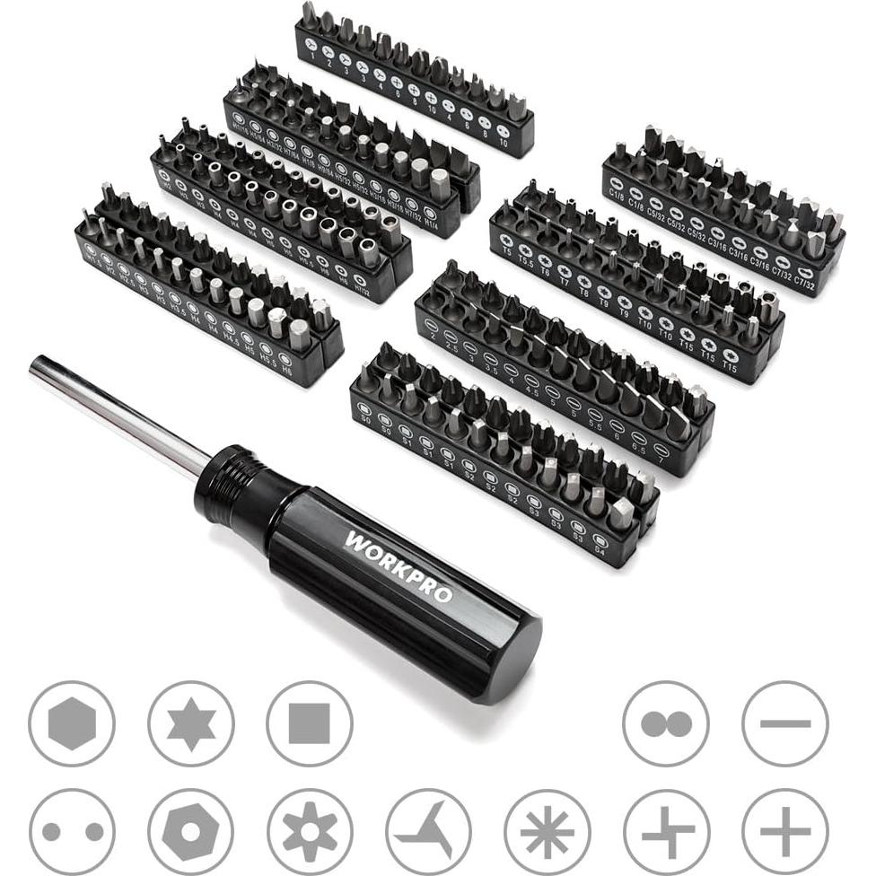 Juego de 450 Piezas de Llaves de Vaso WORKPRO Mecánico