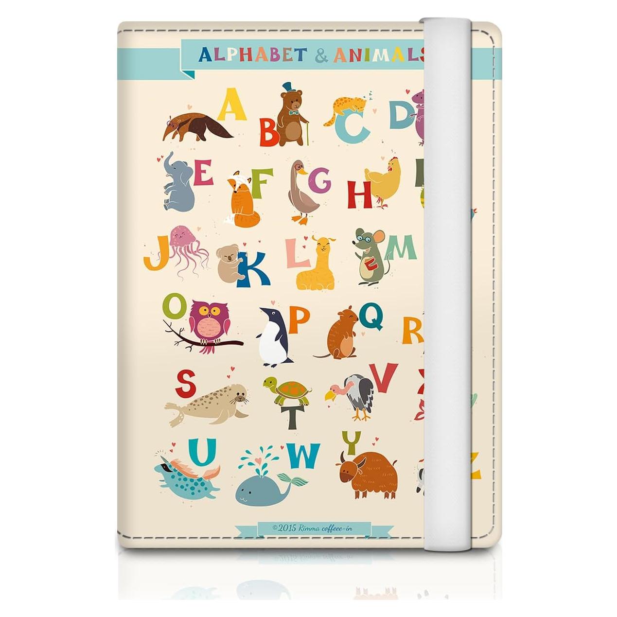 Portafolio de Pasaporte ATJFKIXL RFID Cuero Premium Animales