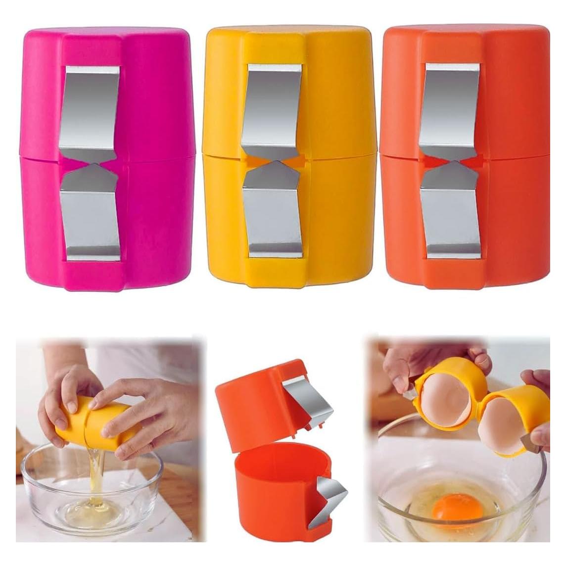 Pack de 3 Abridores de Cáscara de Huevo Zuchii - Herramienta 3 en 1