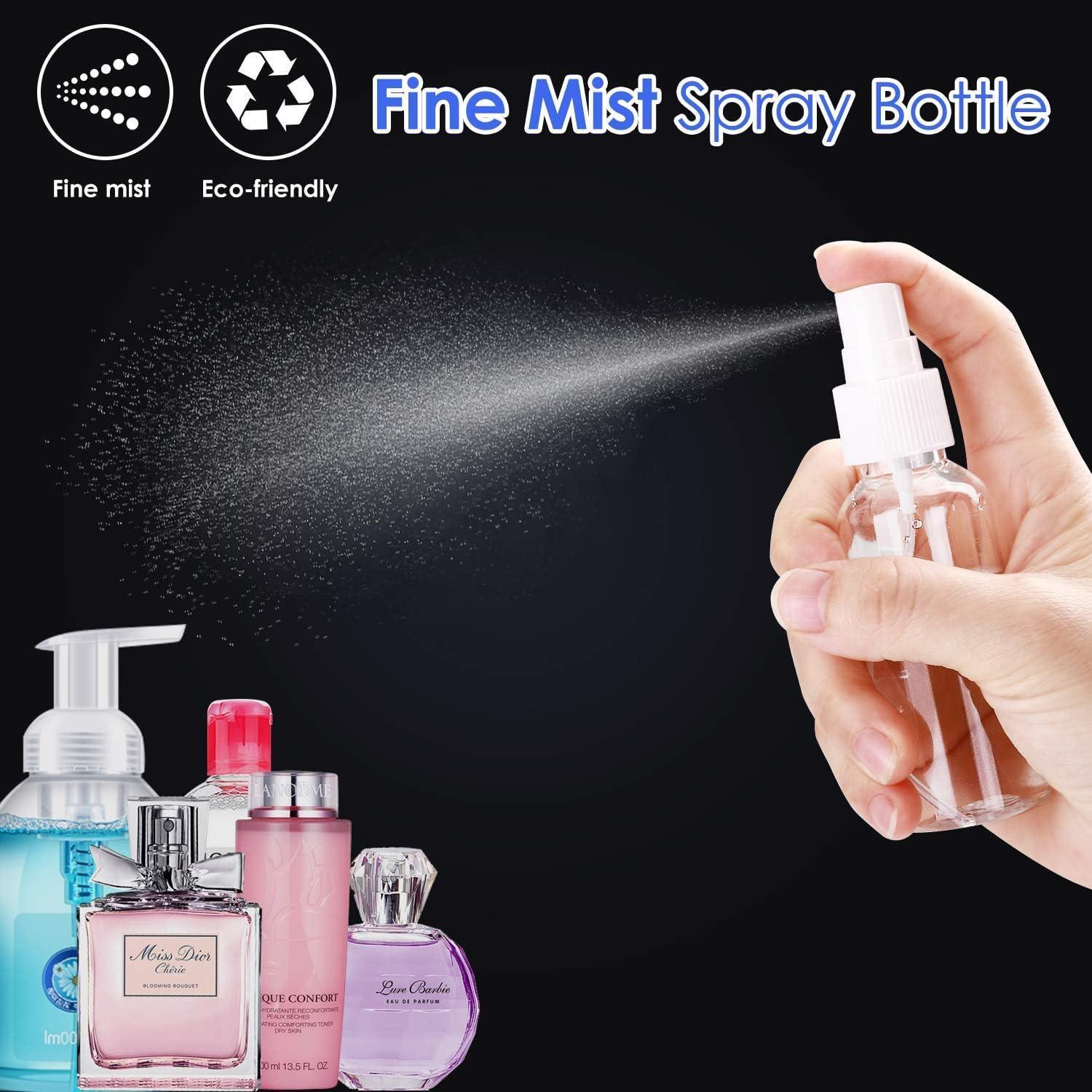 24 Botellas Mini Spray 60ml E-accexpert Recargables con Etiquetas