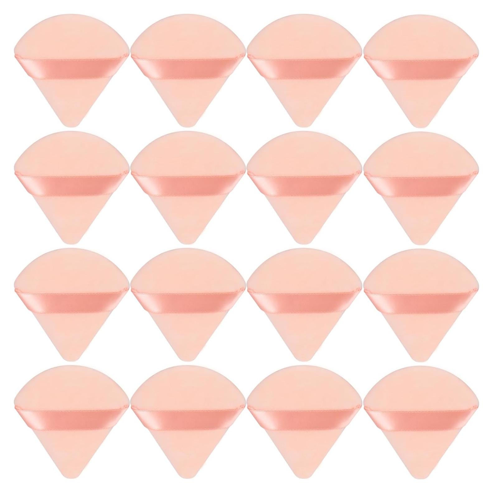 Esponja de Maquillaje Triangular JOLY 16 Pcs Beige - Aplicación Precisa