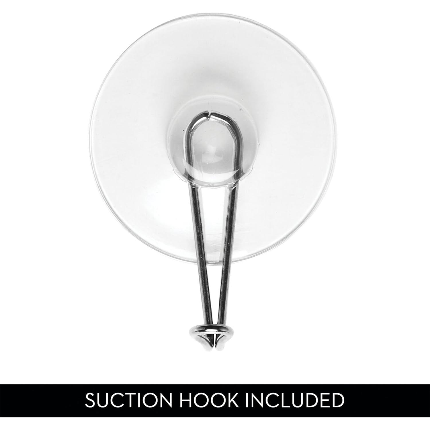 Limpiacristales para Ducha iDesign Negro con Gancho de Pared