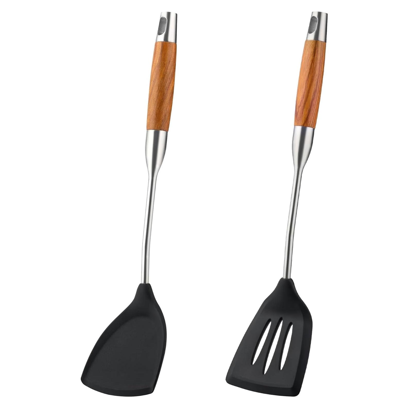 Juego de Espátulas de Silicona FJNATINH 2PCS - Antiadherentes