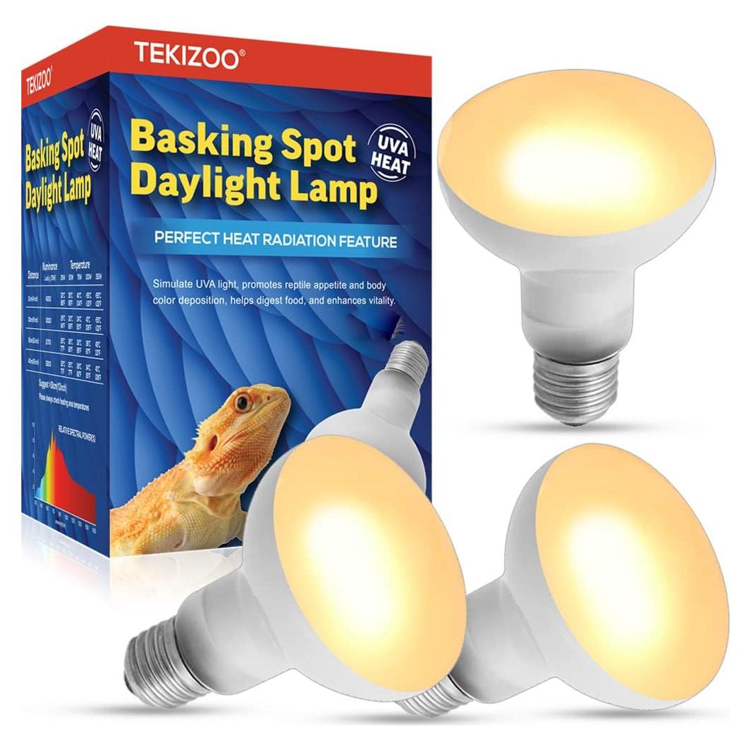 Lámpara de Calor UVA TEKIZOO 50W para Reptiles y Anfibios