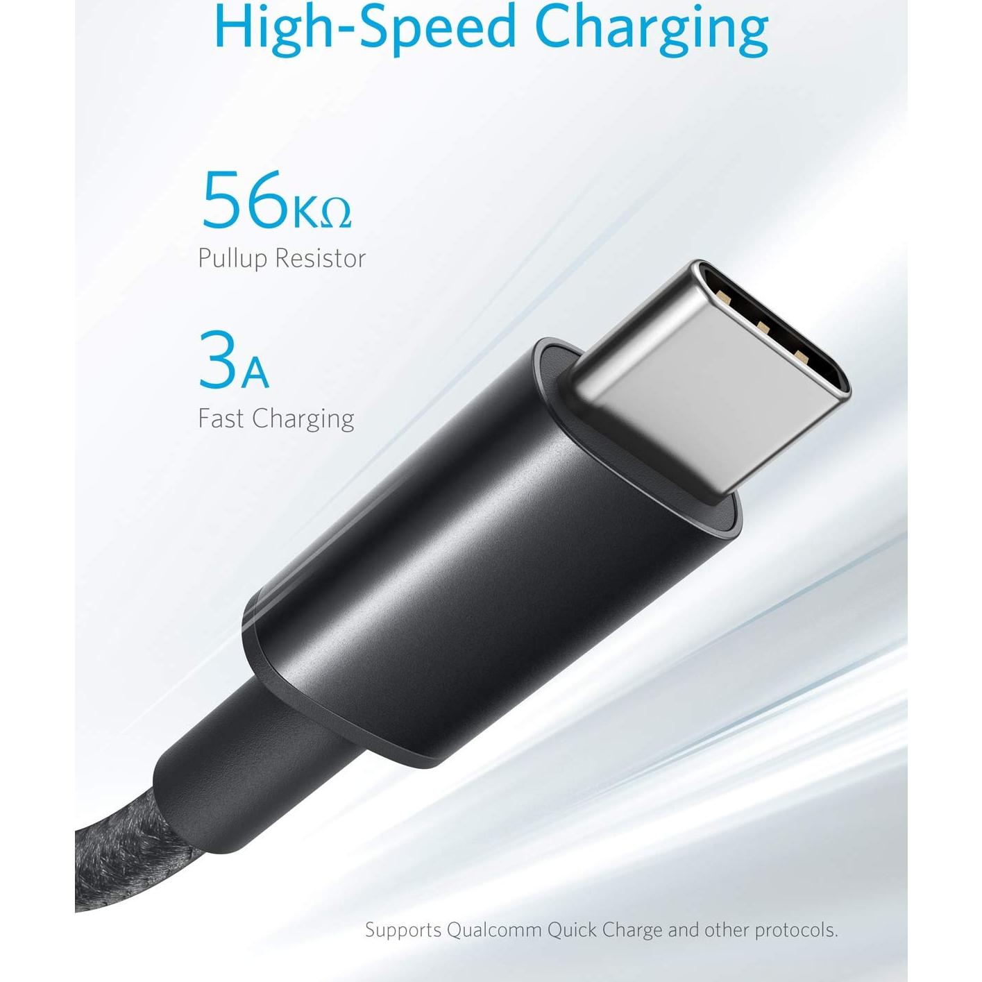Cable USB a USB C Anker 2 Piezas 1.83m Carga Rápida