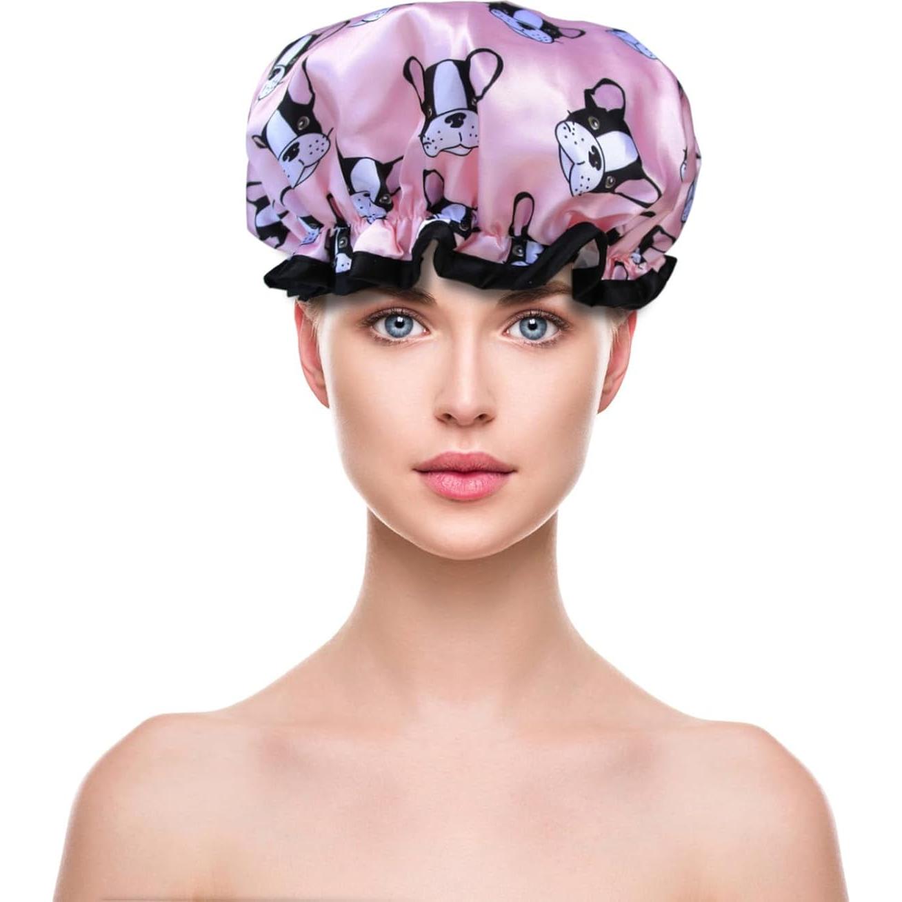 Gorro de Ducha Reutilizable Quanchen Impermeable para Cabello Largo