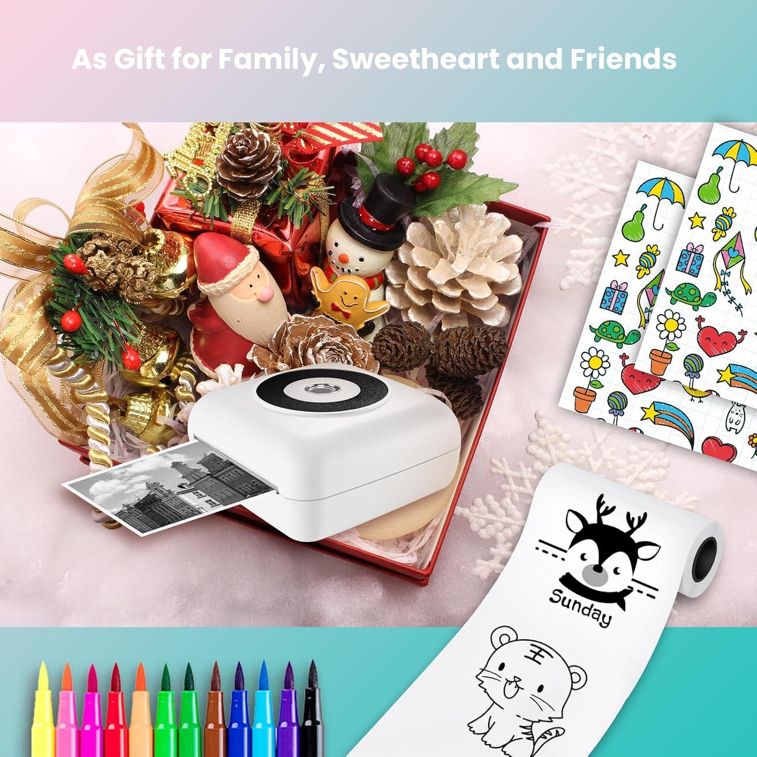 Impresora Mini de Etiquetas Genérica CG-CP1, 304 DPI, Bluetooth