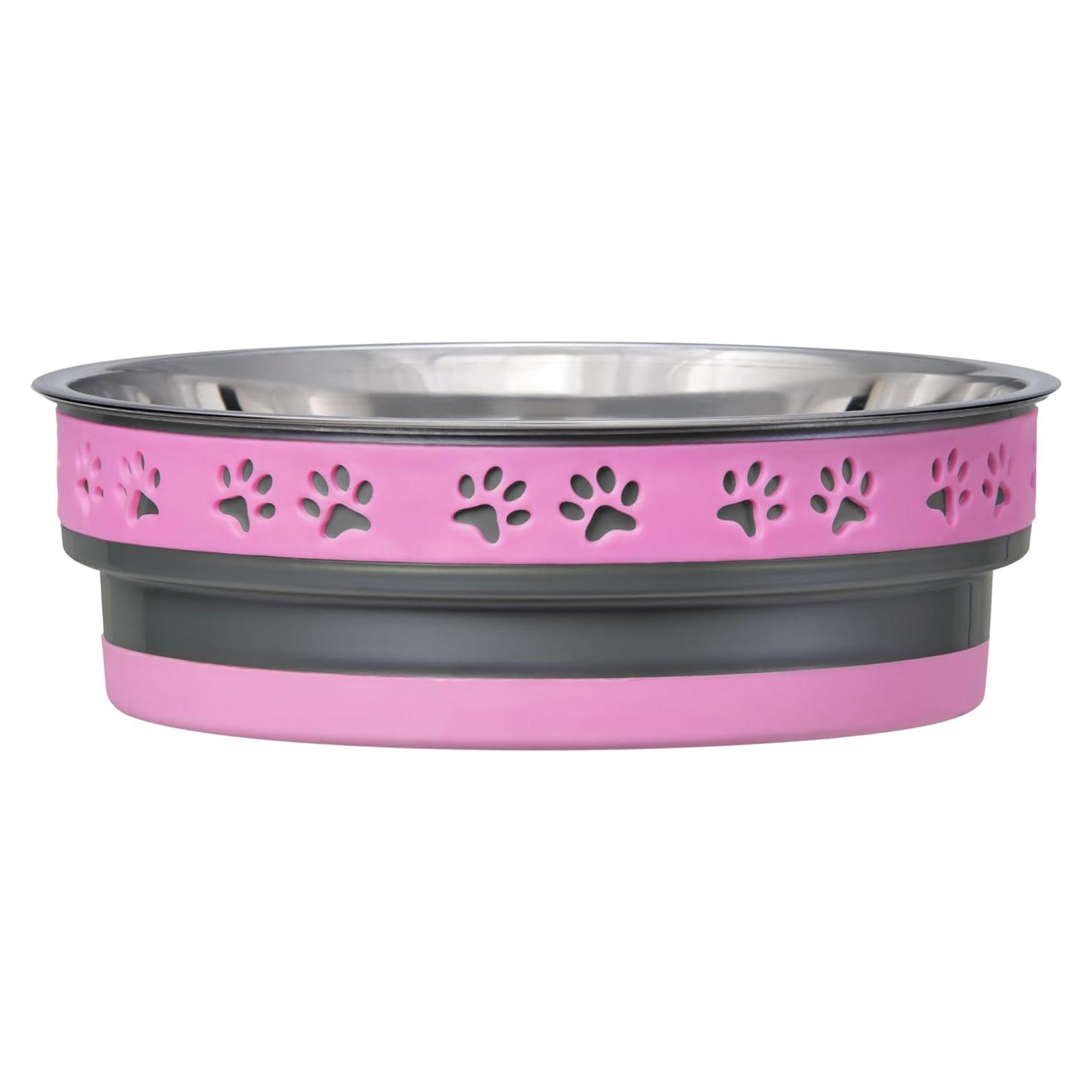 Tazón para Perros Loving Pets Corsa Acero Inoxidable 14cm Rosa