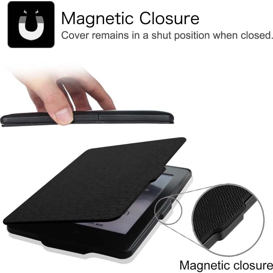 Funda Slimshell Fintie para Kindle Paperwhite 6" 2012-2017 Negra