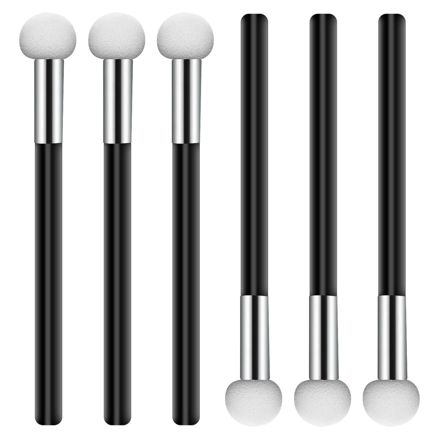 6 Esponjas de Maquillaje con Mango Sliverdew - Corrector y Sombra