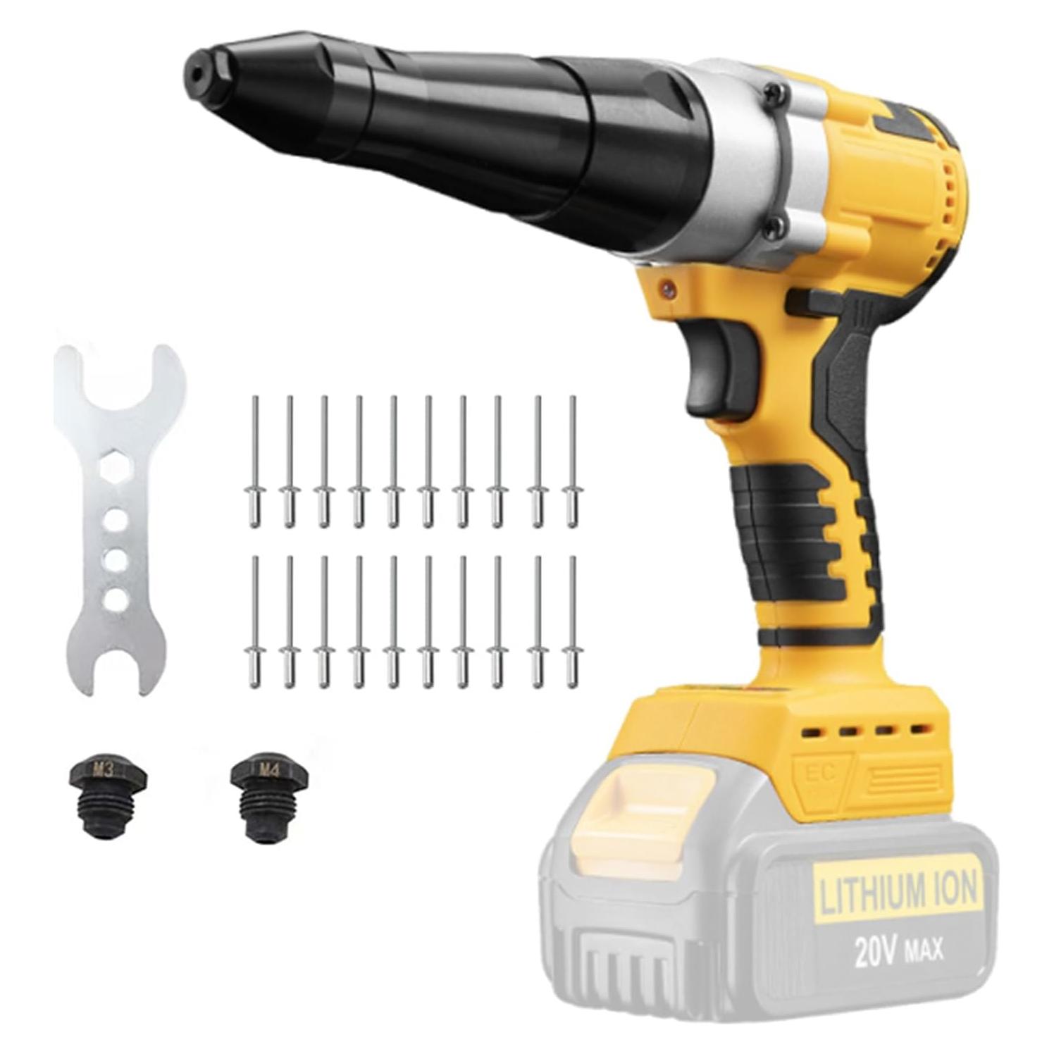 Pistola de Remaches Inalámbrica OXVIT 20V Sin Batería 3 Tamaños