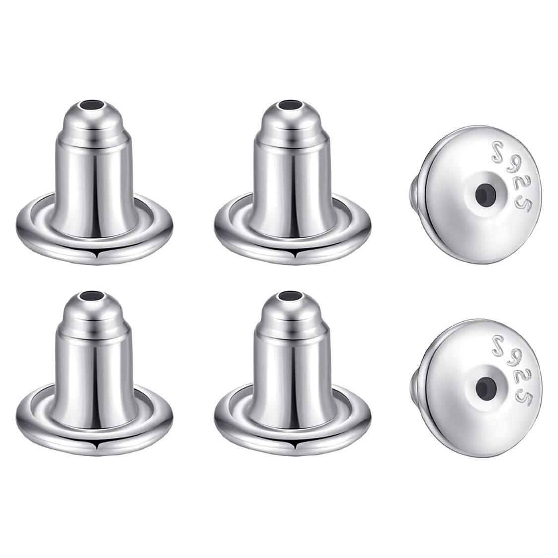 3 Pares de Respaldos de Aretes de Plata Esterlina Wanderbey