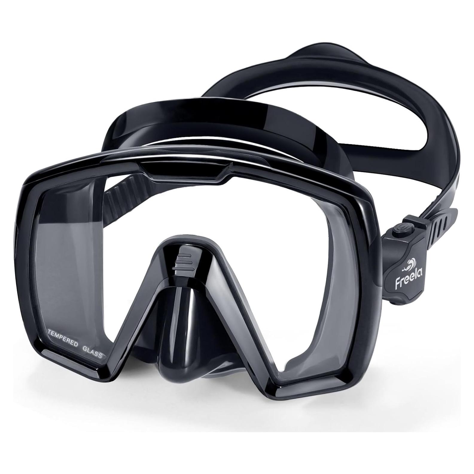 Máscara de Natación Freela Adult Swim con Lentes Templados 180°