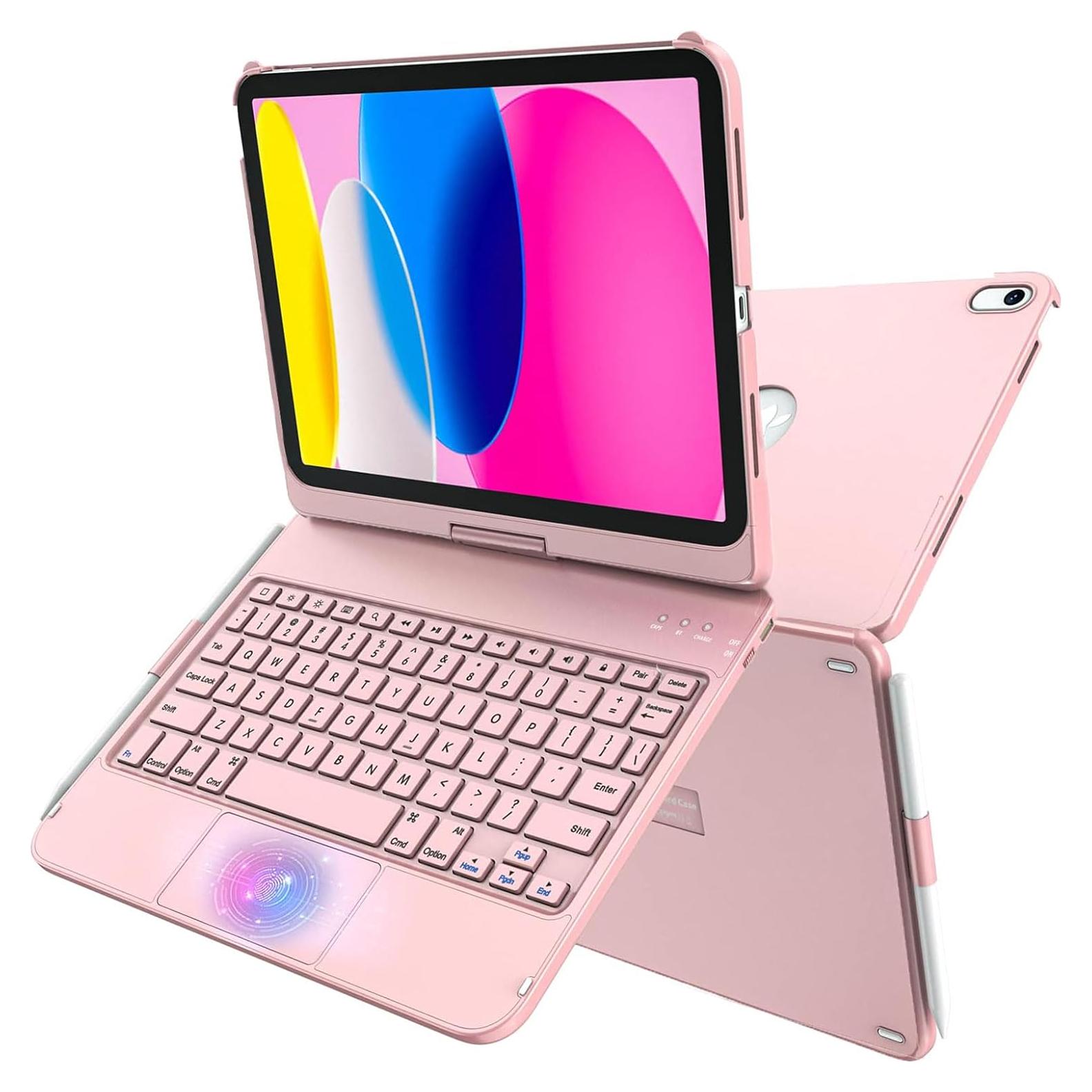 Funda Teclado GGH con Trackpad para iPad 11" y 10" Oro Rosa