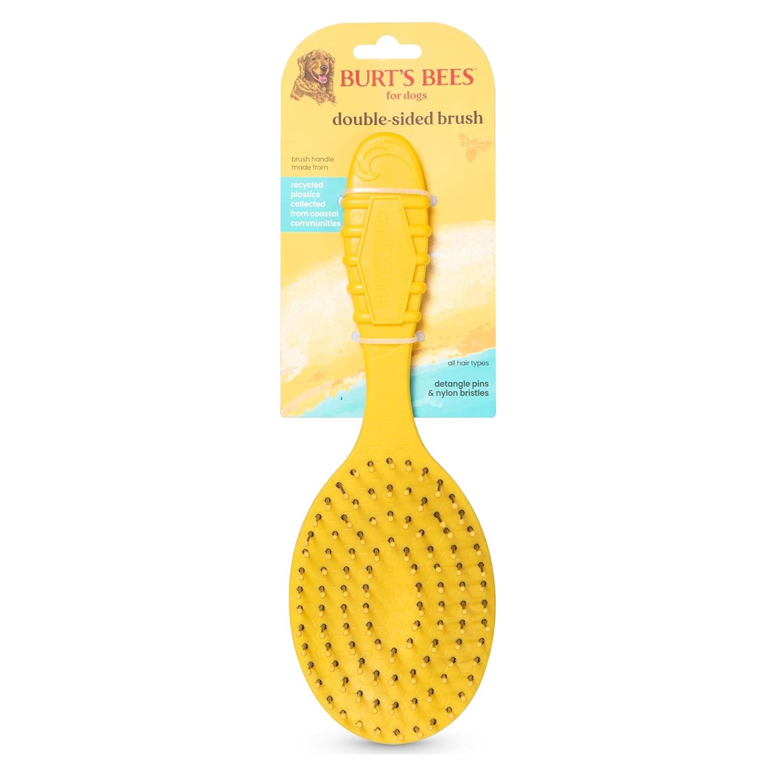Cepillo Doble Cara Burt's Bees para Perros Grandes 22.86 cm