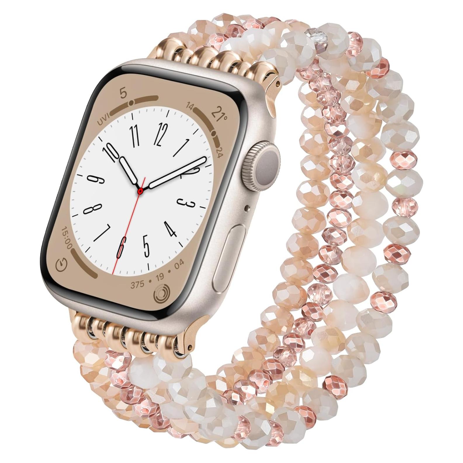 Pulsera de Perlas VISOOM para Apple Watch 38mm-42mm Mujeres