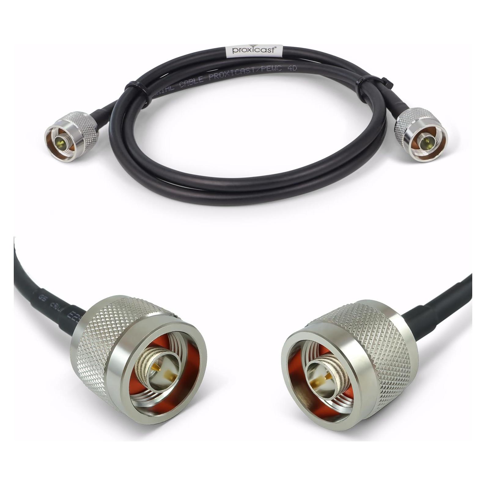 Cable Coaxial Proxicast 3 pies N Macho a N Macho 50 Ohm