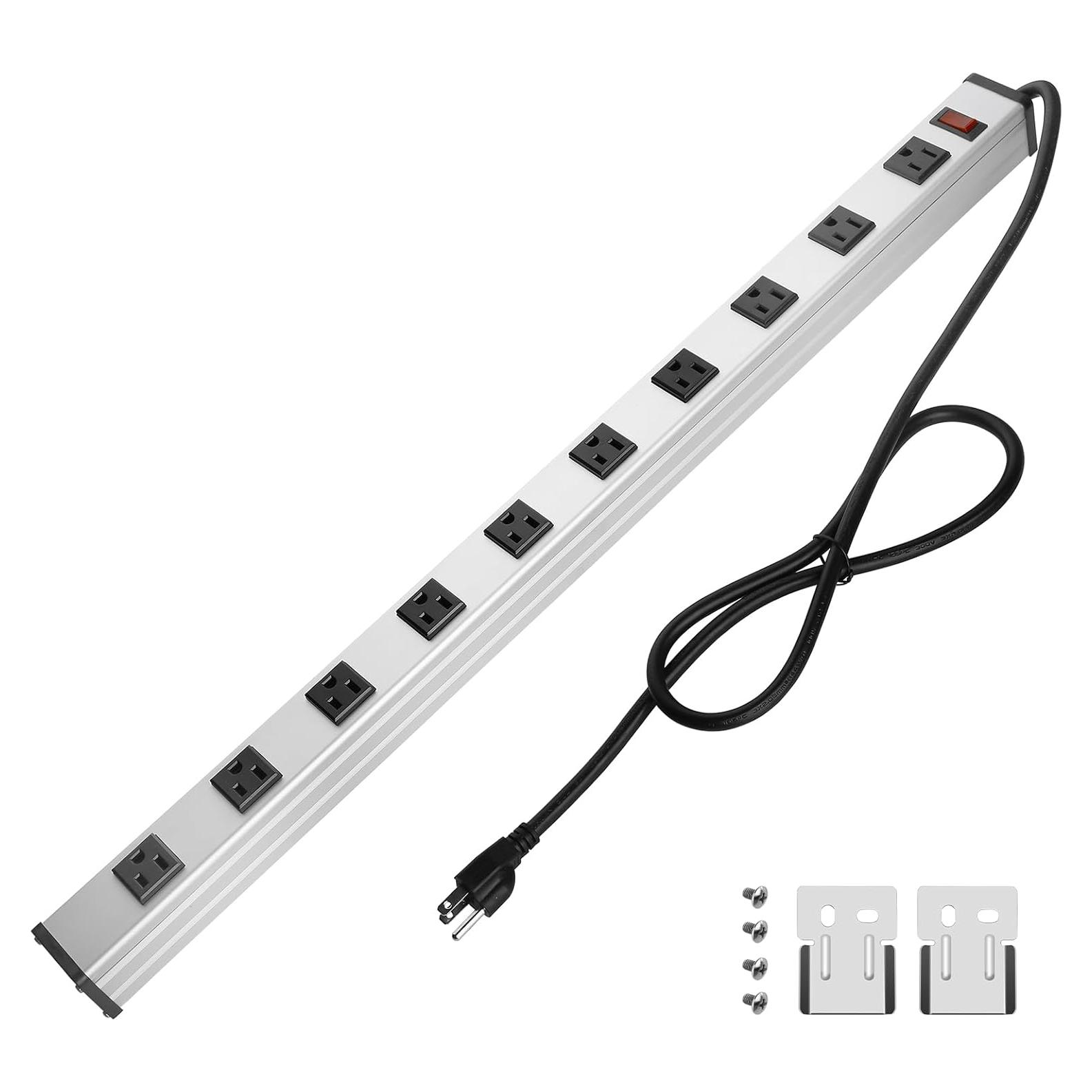 Regleta de Enchufes de Metal CCCEI 10 Salidas 1.2M 15A