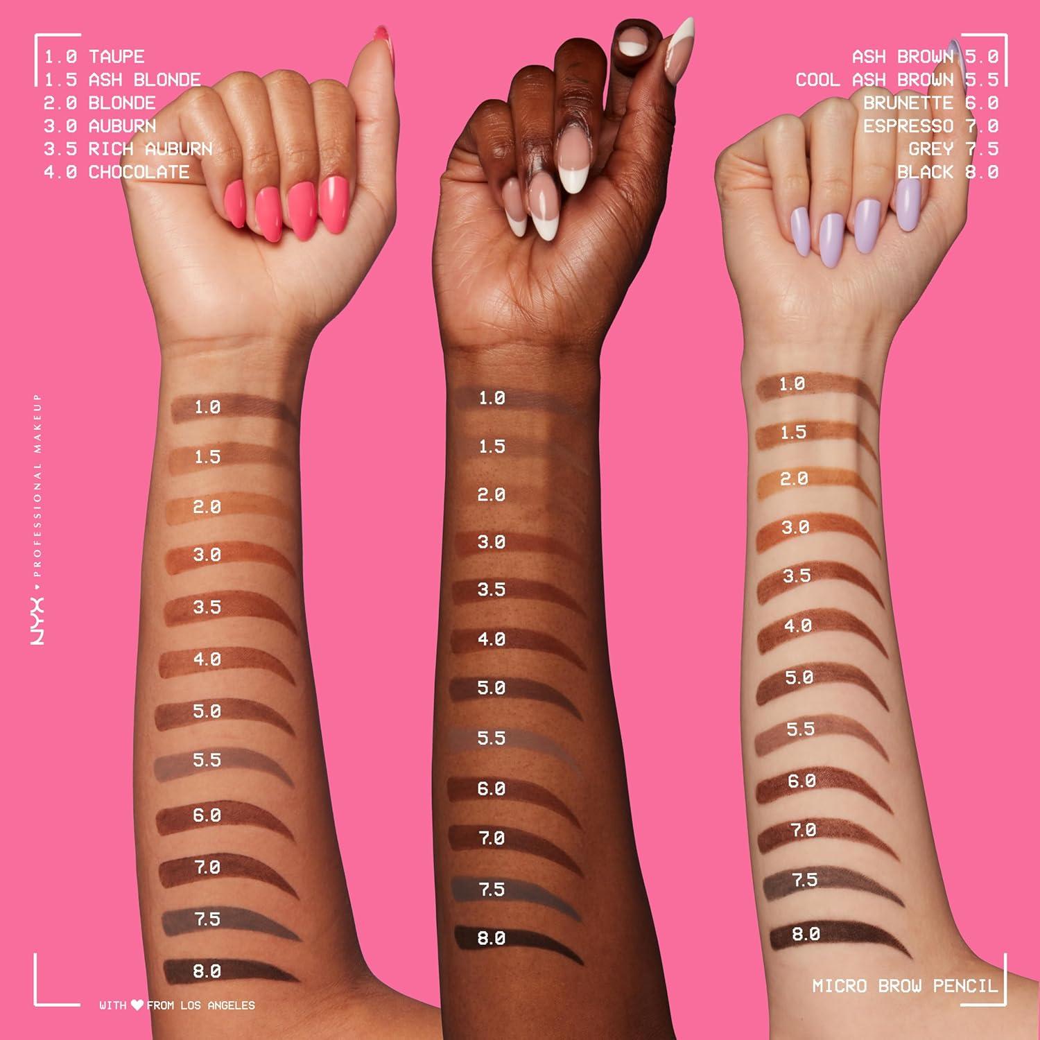 Lápiz de Cejas Micro NYX Professional Makeup - Taupe