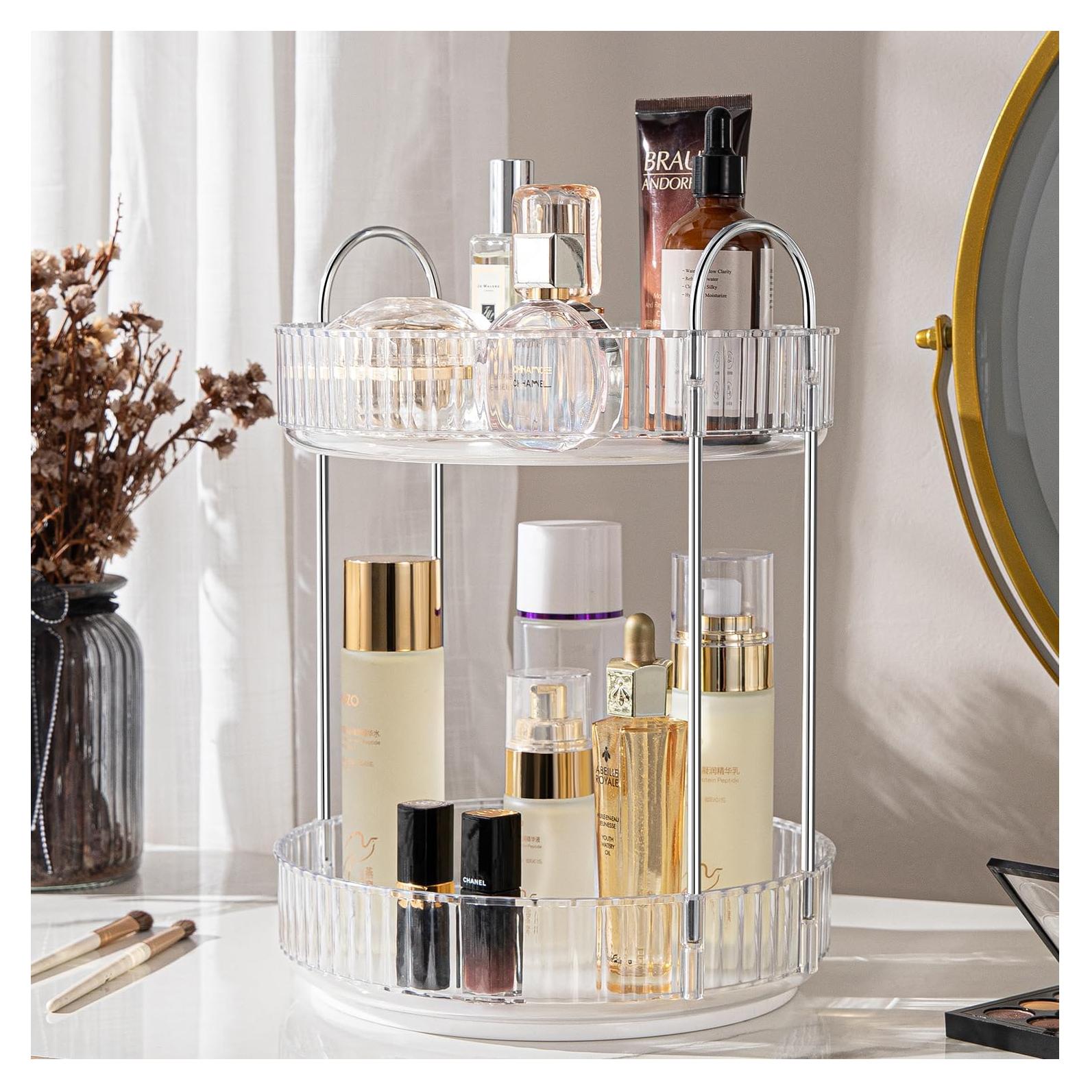 Organizador de Maquillaje Giratorio ALUYUYO 2 Niveles 360°