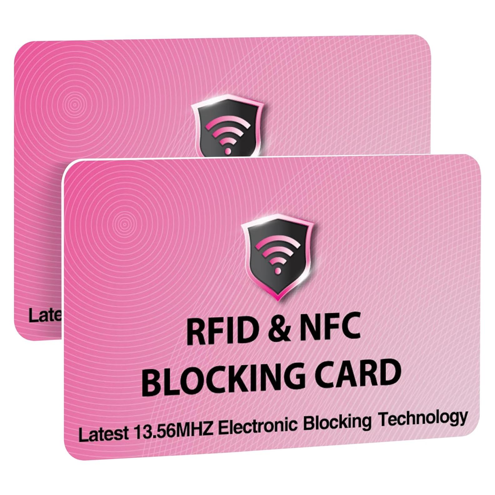 Paquete de 2 Tarjetas de Bloqueo RFID SaiTech IT - Rosa