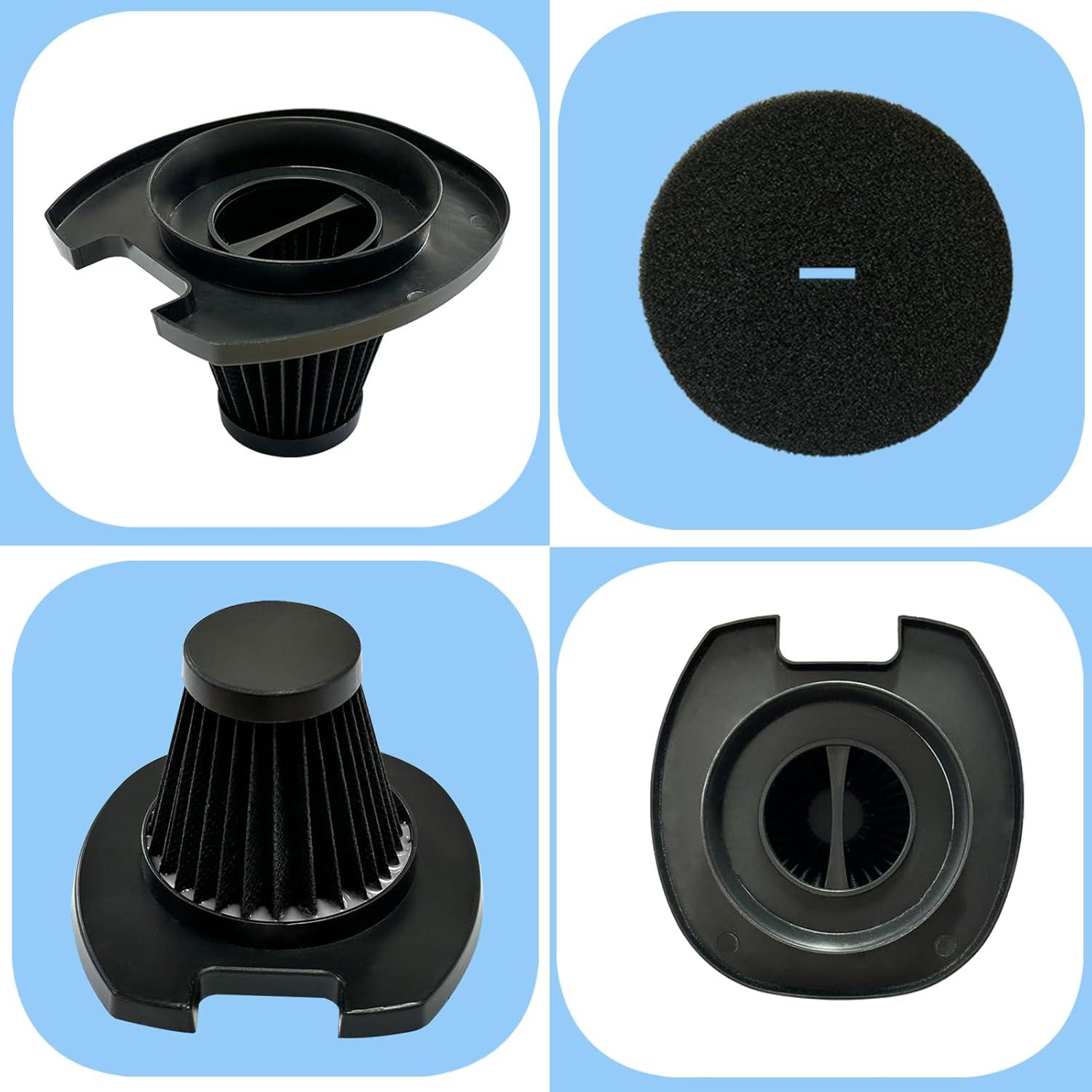 Paquete de 4 Filtros HEPA y Espuma Aolleteau para Aspiradora EV1416