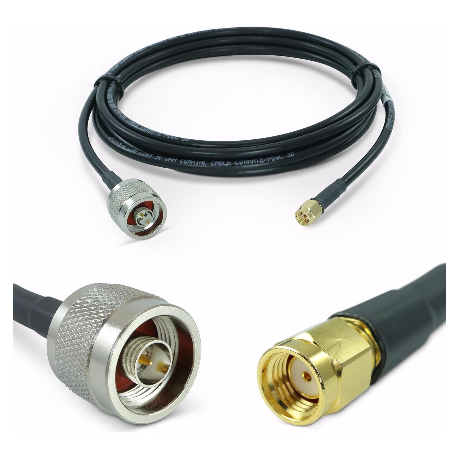 Cable Coaxial Proxicast 3 m LMR240 SMA Macho a N Macho 50 Ohm